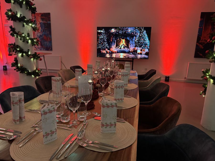 Weihnachtstafel Rundtisch